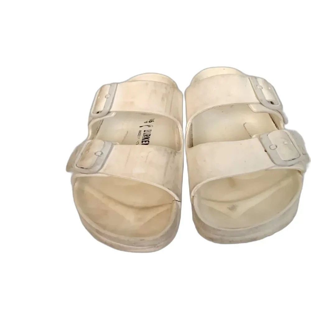 Birkenstock Arizona White EVA 2 Strap Slide Sandals Size 36 (US 5-5.5)